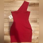 superdown  ROCKIE ONE SHOULDER RED DRESS Photo 3