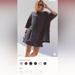 Free People NEW!  MOVEMENT Back Me Up LARGE Dark Shadow Gray Sweatshirt Relaxed Photo 2