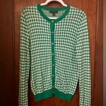 Ann Taylor  Houndstooth Print Cardigan Sweater Size S Photo 1