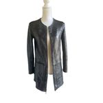 Marc Jacobs Full Zip Reversible Coat/ Dress / Black/ Tan Size 6 Photo 2