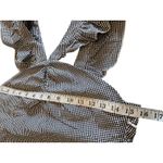 Romeo + Juliet Couture Gingham Ruffle Strap Dress Black White Sleeveless‎ Mini Summer Casual Photo 6