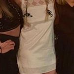 Nasty Gal White Satin Dresss - Size Medium Photo 0