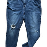 Lane Bryant High-Rise Skinny Jeans Flex Waistband Distressed Dark Wash Size 22 Photo 0