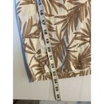 Nicole Miller Tropical Leaf Linen Cream Wide Leg Pants Womens XL Lagenlook Photo 12