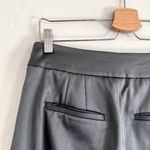 White House | Black Market WHBM gray satin side tie tapered ankle pants Size 2 Photo 5