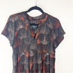 Anthropologie Maeve Tania Black Tiered V-Neck Short Sleeves Tunic Dress Small Photo 7