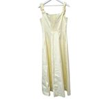 NWT Favorite Daughter The Lovesick Ruffle Strap Midi Dress in Ivory Size 14 Yellow Photo 7