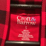 Croft & Barrow  Women’s Buffalo Plaid Buffalo Check Mockneck Top Size Small Photo 5