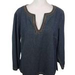 Denim Shirt Size 12 Vintage Jean Shirt Newport News Denim Top Photo 0