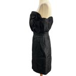 Kate Sylvester Cocktail Dress Black Bubble Bodice Textured Silk Fabric Medium Photo 3