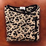 Metallic Gold and Black Knit Sweater Size 42 Photo 11