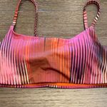 Athleta  Striped Pink and Orange Bikini Set small bottoms medium top Photo 0
