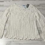 J. McLaughlin  Shellona Crocheted Sweater Size Large NWT Photo 3