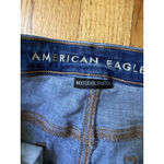 American Eagle  Women Shorts 14 Blue Denim Next Level Stretch High Rise Shortie Photo 3