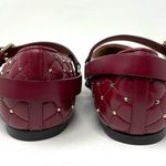 Valentino Garavani red & gold rockstud quilted flats, size 39.5 - NWOT Photo 8