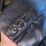 East 5th  Black Genuine Leather Coat Photo 1