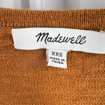 Madewell  Orange Earth Tone Open Front Cardigan Oversized XXS Photo 2
