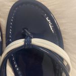 J. McLaughlin  Blue and White Sandals Classic Thong Style size not available Photo 10