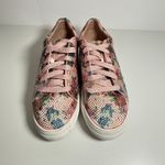 La Sheelah The Devin Rhinestone Low Top Lace Up Sneakers Size 10 Y2K Glam Flower Pink Photo 4