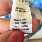 Cabana Life Dress Flutter Sleeve Pockets Sun Protection Blue White Size Medium Photo 6