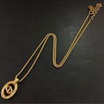 Christian Dior Vintage Dior CD logo crystal rhinestones necklace Photo 0