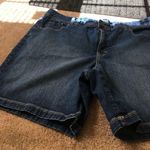 Gloria Vanderbilt  Women's Plus Blue Jean Shorts Zip Button Pockets Size 22W Photo 0