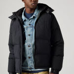 Levi's FARFETCH Levi’s Rockridge Short Puffer Jacket – Black Size M NWT Cropped Puffer Photo 0