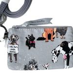Vera Bradley  Dog Show Zip ID and Lanyard Gray Photo 0