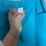 Grey's Anatomy women’s Vibrant Blue Scrub Pants and top size L Photo 5