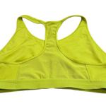 Adidas Women's Yellow Logo Sports Bra Unpadded Stretch Athletic Outdoors Size XL Photo 4