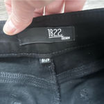 1822 Denim  Winter High Rise Flare Fleece Lining Black Stretch Size 8 NWT Photo 7