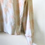 Madewell White Peach Tie Dye Pullover Crewneck Cropped Sweatshirt Size XXS Photo 4