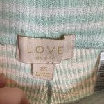 Gap  Love Collection Mint White Striped Pajama Set Size Small (XS Oversized) Photo 10