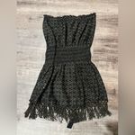 Ramy Brook Lauryn Swim Cover Mini Dress in Black Zigzag Photo 4