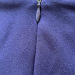 Vince Camuto  Navy Blue Shift Dress With Yellow and White Side Stripe Sz 4 Photo 7