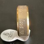 8mm gold forever love ring size 9 Photo 2