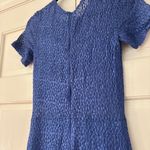 Alexis  Royal Blue‎ Lace Dress Illusion Sheer Dress Size Medium Sexy Vintage Y2K Photo 6