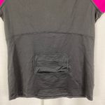 Spanx Black&Pink Active Cap Sleeve Exercise Top Sz.M Photo 9