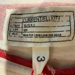Current/Elliott CURRENT ELLIOTT Red Boating Stripe Tank Top Size 3 100% Cotton Made in USA NEW Photo 8