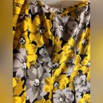Who What Wear  Yellow and Gray Midi Pencil Skirt Photo 4