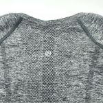 Lululemon Swiftly Tech Long Sleeve Shirt Grey Black Hawks Logo NHL Photo 3