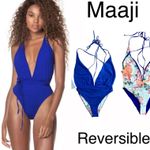 Maaji  SAFARI REVERSIBLE ONE PIECE BATHING SUIT SWIMSUIT MEDIUM Photo 1
