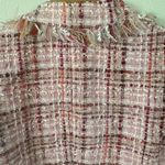 Teri Jon by Rickie Freeman Pink Preppy Wool/Silk Tweed Blazer Bow Jacket Blazer Size 2 Photo 6