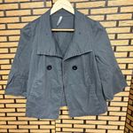 Old Navy  Gray Cropped Jacket‎ Size Small Photo 0