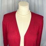 Karen Scott Women's Long Sleeve Open Front Red Cardigan (815) Photo 7