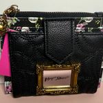 Betsey Johnson Black Floral and Skull Women's Wallet Photo 0