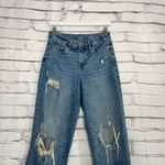 Old Navy  O.G. Loose High Rise Distressed Blue Jeans Women’s 2 Raw Denim Casual Photo 5
