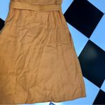 Nicholas Belted Linen Midi Dress Sleeveless Pinafore Tangerine Orange size 10 Photo 11