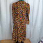 Vintage USA Made Rayon Skirt and Quilted Jacket Set 9/10 Orange Size undefined Photo 4