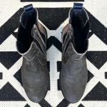 Jeffrey Campbell Edmond Leather Chelsea Ankle Boot Grey Multi Exotic Size 6 Photo 4